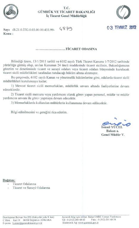 bitlis ticaret ve sanayi odasi tescil islemleri